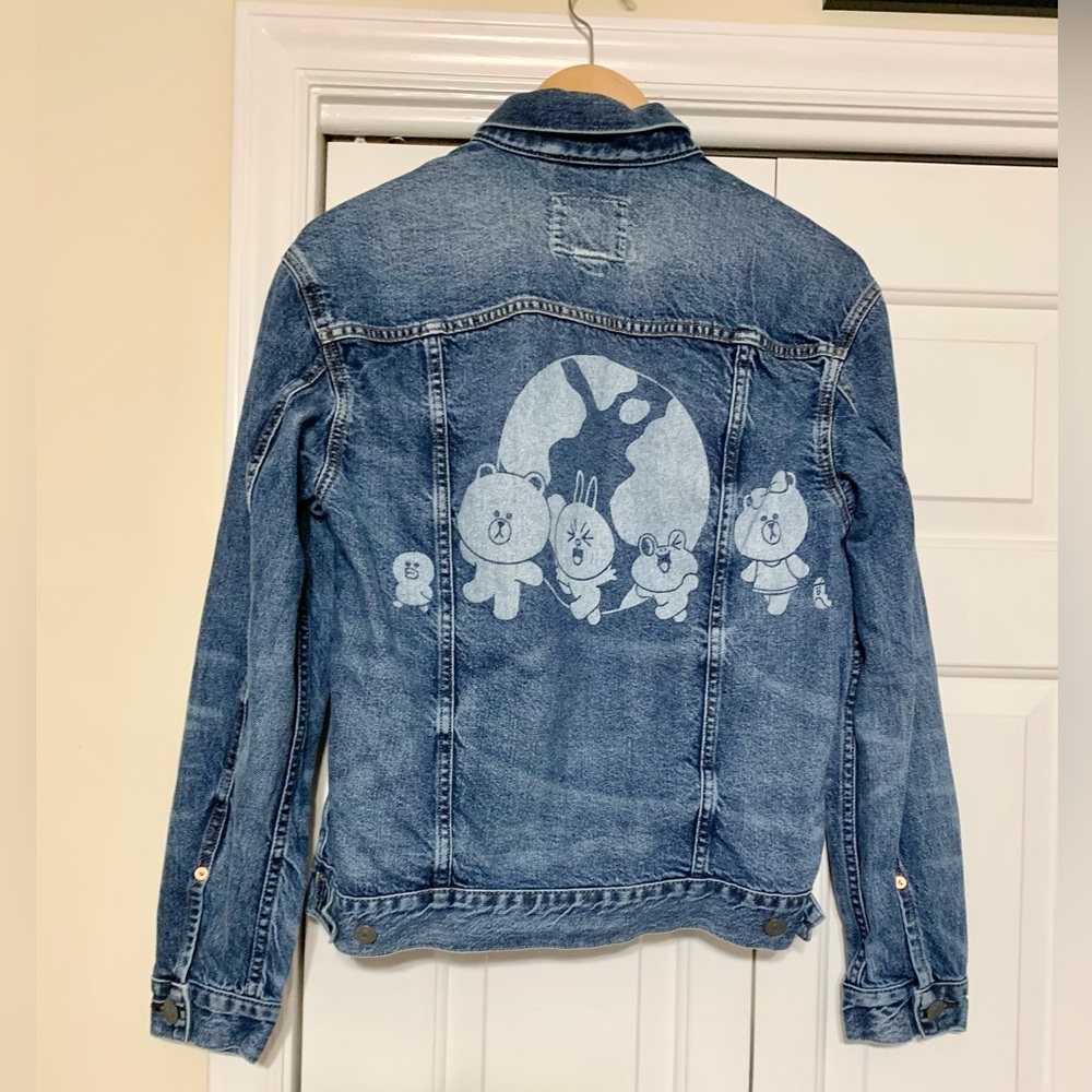 BT21 Line Friends American Eagle Jean Trucker Jacket UNISEX XS